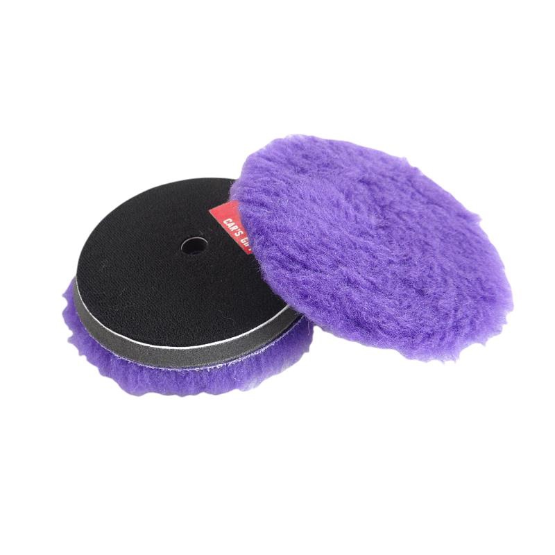 Car Courtesy Purple Long Wool Disc Car Beauty Wool Disc Heavy Cutting Throw Disc Coarse Scratch-off Treatment Polished