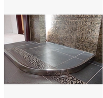 Bathroom arc-shaped water retaining strip U-shaped right-angled stainless steel water retaining strip toilet water retaining plate dry and wet separation