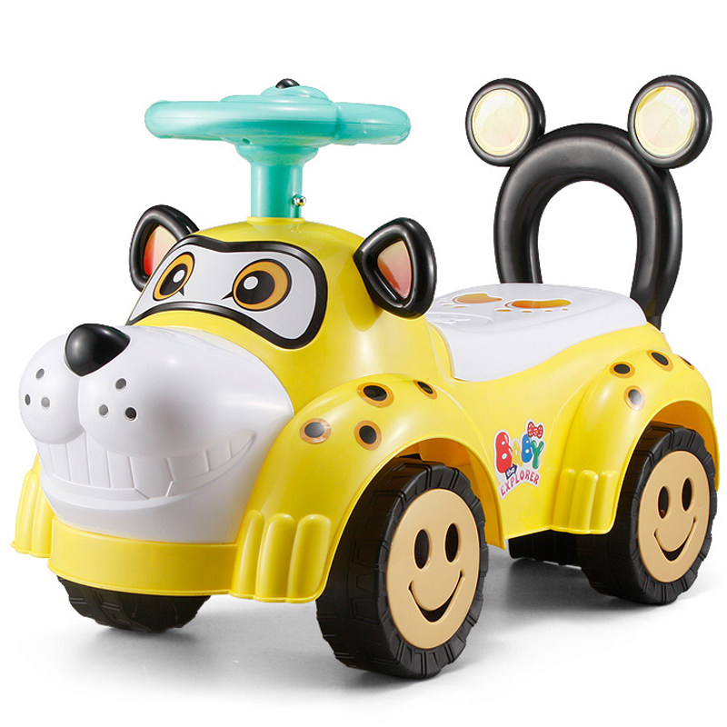 Fengda Children's Twisted Car with Music Slide Baby Four Wheel Step Car Help Car Four Wheel Child Car Toy