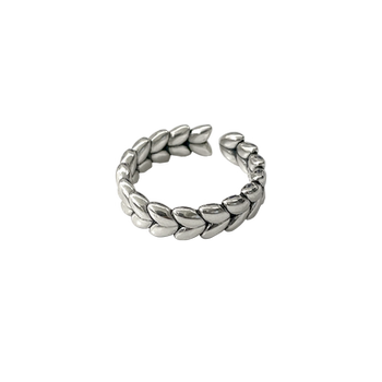 Missjojos925 silver sterling silver wheat ear ring