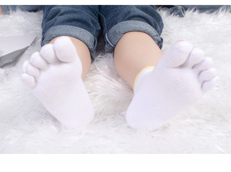 Jingzheng trẻ em vớ năm ngón 3-8 tuổi trẻ lớn trẻ em động vật phim hoạt hình dễ thương nam và nữ vớ cotton vớ y khoa