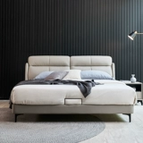 月影 Кожаная кровать свет роскошный северный европейский современный минималистский и минималистский