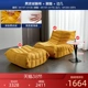 [Лимонный желтый*замша*3 высота слоя обратно к губке] ленивый диван+такая же педаль ноги+несколько края каменной тарелки A2