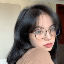 tb with double beam small red book with myopia glasses female frame anti radiation blue customized finished optical mirror