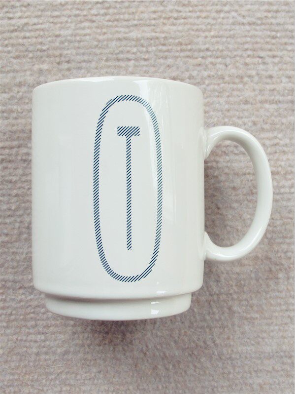 January 28 Beijing Spot Japan BRUNO Meinesthick Ceramics Mark Cup Letter Cup