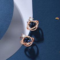 Sterling silver earrings female summer 2021 New Tide earrings High sense light luxury girlfriends birthday gift girls