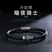 Sterling Silver Bracelet Mens tide ins niche design woven hand rope 2021 New handwear birthday gift boys