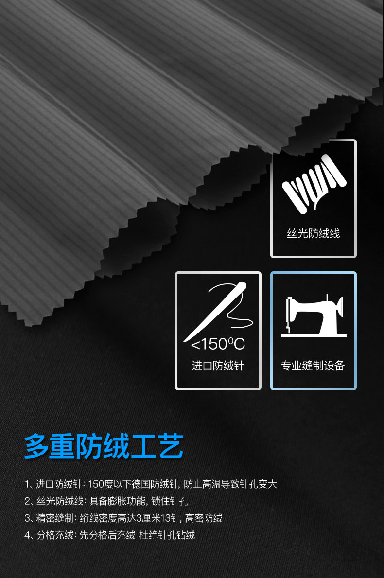 鸭鸭 男士 90%白鸭绒羽绒服 图6