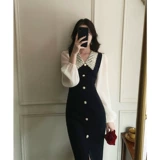 Осенняя ретро юбка, платье, коллекция 2022, в стиле Шанель