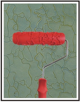 Embossing Roller Silicon Algae Mud Texture Texture Rubber Soft Silicone Gel Hard Knurling Paint Guangdong Art Lacquer Rolling Brush