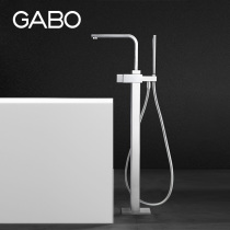 GABO floor standing bathtub faucet Single double control cylinder side hot and cold shower faucet gun color 18B026