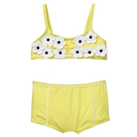 Janie và Jack Daisy Lemon Yellow Sling Split Cô gái mùa hè Đồ bơi 4-7 tuổi đồ bơi bé trai