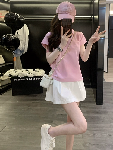 Спортивный костюм, розовая юбка, комплект, в западном стиле