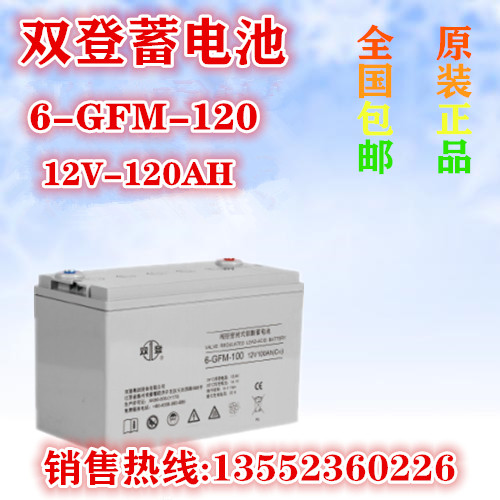 Double Den Battery 6-GFM-120 Double Den valve control type accumulator 12v120ah Double-den 120AH accumulator