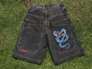 Джинсы JNCO Y2K японский стиль 2000-х, широкий мешковатый крой, размеры 28–34 (талия 72–85 см)