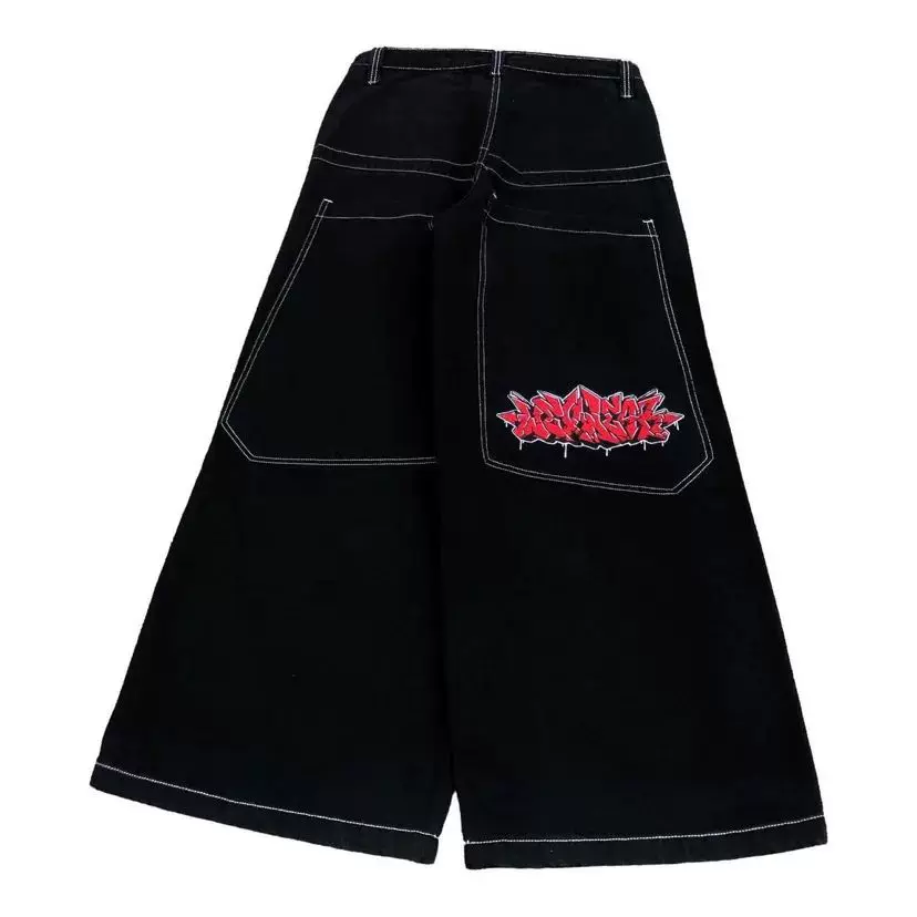 Джинсы JNCO Y2K японский стиль 2000-х, широкий мешковатый крой, размеры 28–34 (талия 72–85 см)