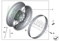 BMW latte đôi cam dầu chim bánh sau trung tâm vành sau thép vòng dây dây vòng - Vành xe máy vành xe cub