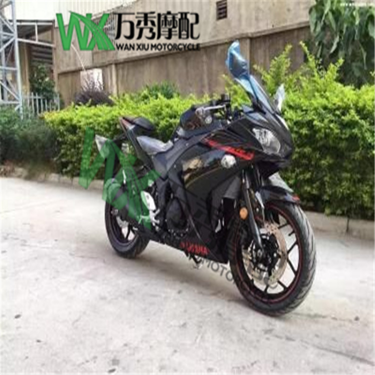 Yamaha YZF-R3 bánh sau trung tâm vành thép phía sau đĩa phanh caliper đệm cao su - Vành xe máy nan hoa xe máy