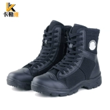 Высокие сверхлегкие летние тканевые тактические износостойкие сапоги, нескользящие ботинки, высокая талия
