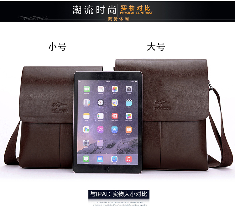 Kangaroo của Nam Giới Túi Vai Túi Messenger Túi Lật Túi Giản Dị Dọc Túi Da Mềm Mại của Nam Giới Ba Lô Kinh Doanh Vali balo gucci