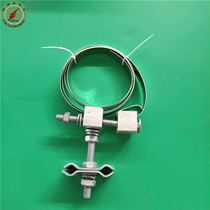 Optical cable lead lower clamp 15 m electric pole with optical cable gold tool opgw optical fiber cable guide clamp steel band fixation