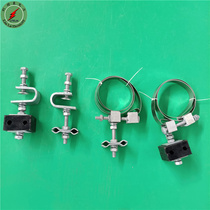 ADSS lead lower clamp stainless steel with lead wire clamp 1 2 1 5 m bar with lead down gold fitting optical cable gold tool