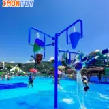 Стеклянный бассейн для игр в воде, игрушка, аквапарк, водная горка, оборудование
