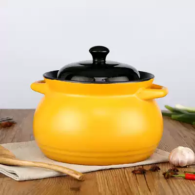 High-temperature casserole anti-cracking old-fashioned soup pot saucepan cooking pot household ceramic pot gas open fire