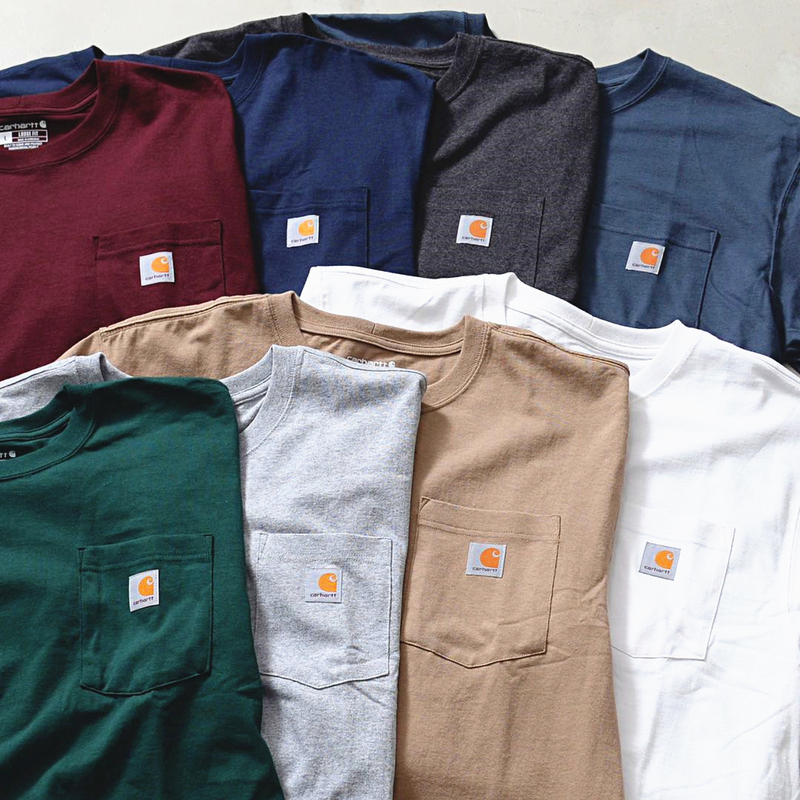 Carhartt K87 Carhartt Classic Basic Base T-Shirt Workwear Style Pocket Unisex Short Sleeve Carhartt K87 Carhartt Classic Basic Base T-Shirt Workwear Style Pocket Unisex Short Sleeve