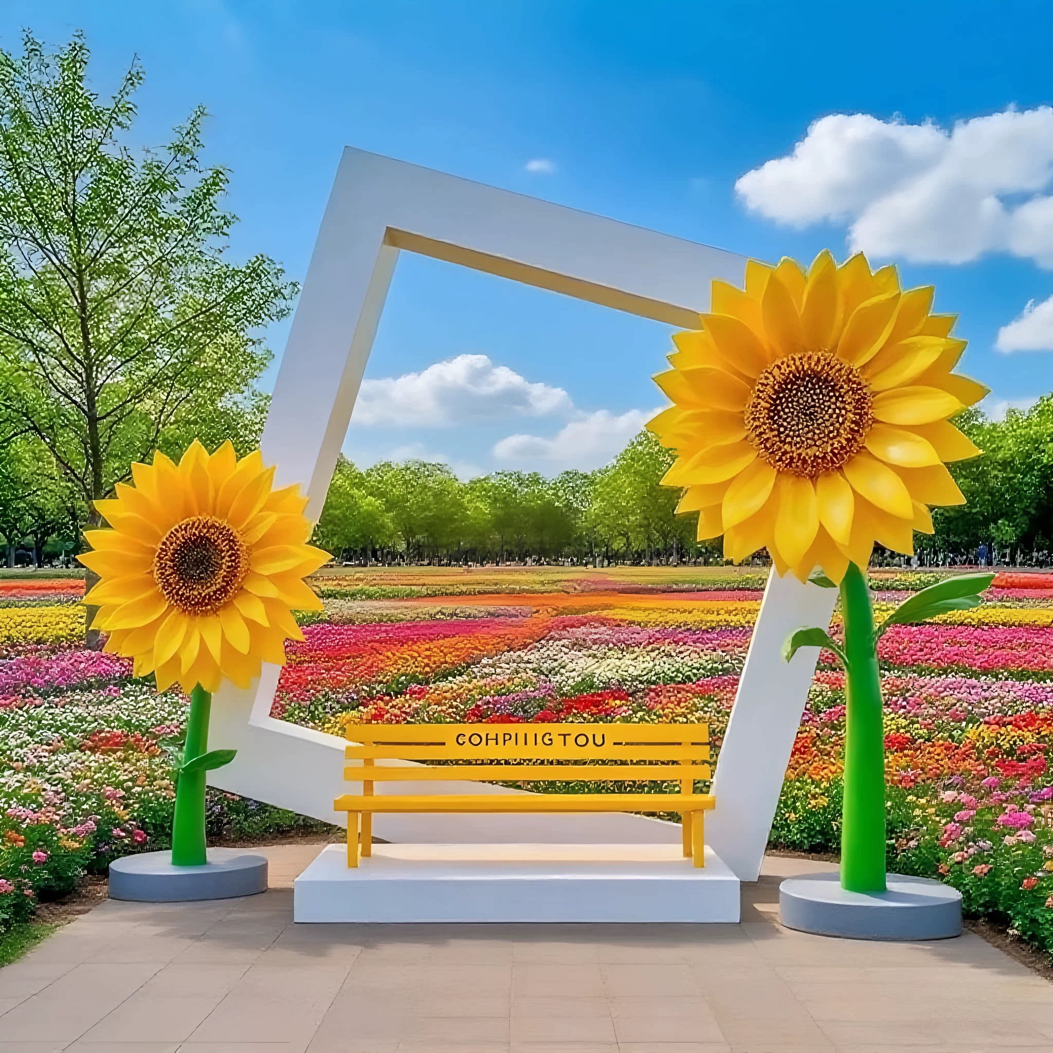 网红景观相框,户外打卡新宠儿!🌟-景观道具/景观摆件/景观装置-淘宝好物网