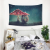 Fan Wei Mushroom Owl Trang trí nội thất Bắc Âu Treo Vải TV Nền Tường Tấm thảm Ins Beach Khăn trải bàn thảm treo tường decor	 Tapestry