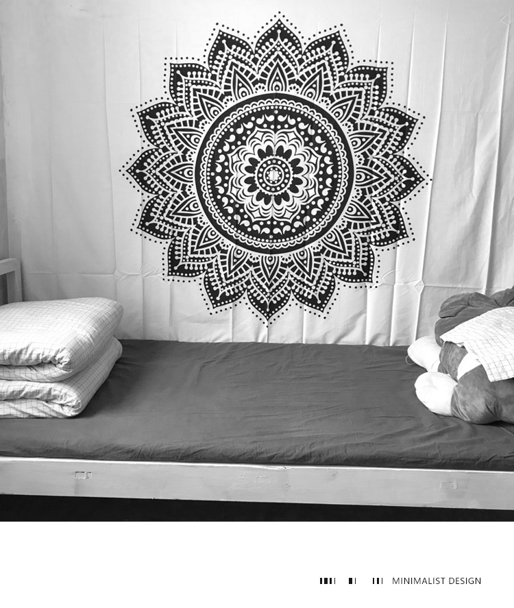 Ấn độ Mandala bộ sưu tập phần treo tấm thảm tấm thảm nền tường yoga chăn 148 * 200 cm ngang và dọc có sẵn