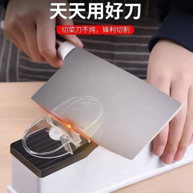 Upgraded Fully Automatic Electric Knife Sharpener for Home Use, Multifunctional Knife Sharpening Machine for Sharpening Kitchen Knives and Scissors