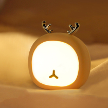 Cute pet deer night feeding lamp Nursing night lamp Bedroom bedside lamp Touch energy-saving eye protection sleep lamp