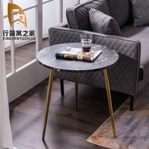 Light luxury sofa small side cabinets Nordic small coffee table corner bedside small round small table modern simple living room