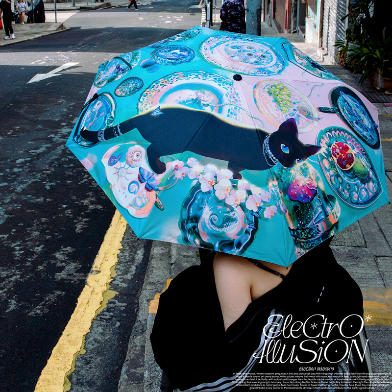 Fantasy Electric Projection Original Jellyfish Black Cat Umbrella Ultra-Light Vinyl Sunscreen Sunshade Folding Umbrella 70% off Sun Umbrella Fantasy Electric Projection Original Jellyfish Black Cat Umbrella Ultra-Light Vinyl Sunscreen Sunshade Folding Umbrella 70% off Sun Umbrella