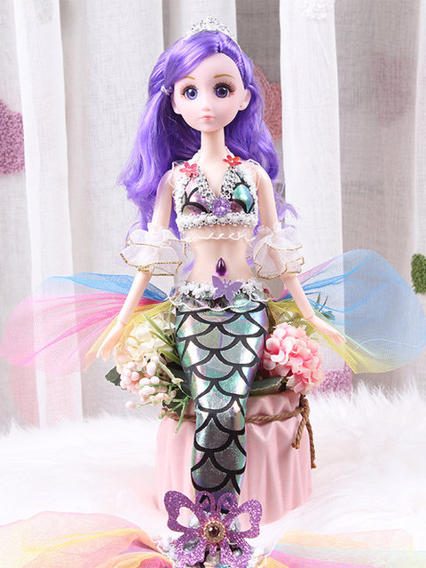 New Mermaid Princess Doll Children's Set Simulation Large Toy Children's Day Girls Birthday Gift