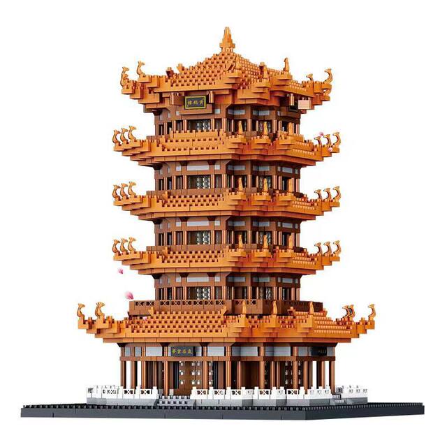 Building blocks toy Sanhua cat assembled puzzle ornaments 2025 new high-difficulty puzzle fun for adults aged 6 to 12 years old