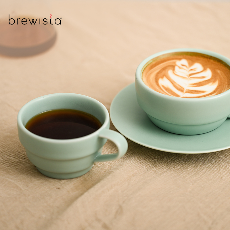 Brewista Ceramic Simple Coffee Cup Cappuccino Cup Latte Cup Fancy Latte Art Cup Set