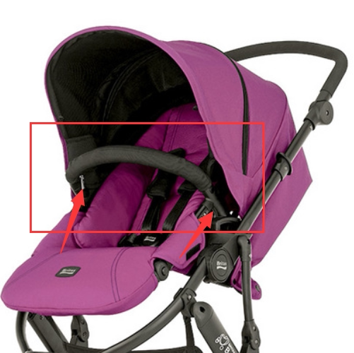 Britax Bao Deshi Huantu B-SMAR baby trolley armrest safety handle guardrail seat cloth cover accessories