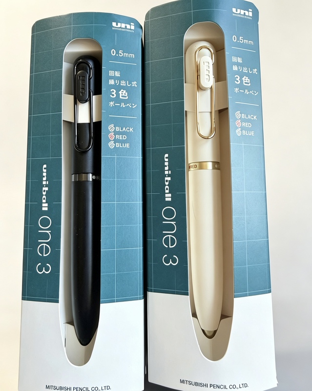 In-Stock Chinese Version Uni Mitsubishi Uniball Mini Thick Core Rotating Refill 3-Color Multifunctional Modular Gel Pen