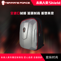 Future Human Backpack Shield 17 Mech Backpack Male 17 3 inch Large capacity Shoulder Computer Backpack