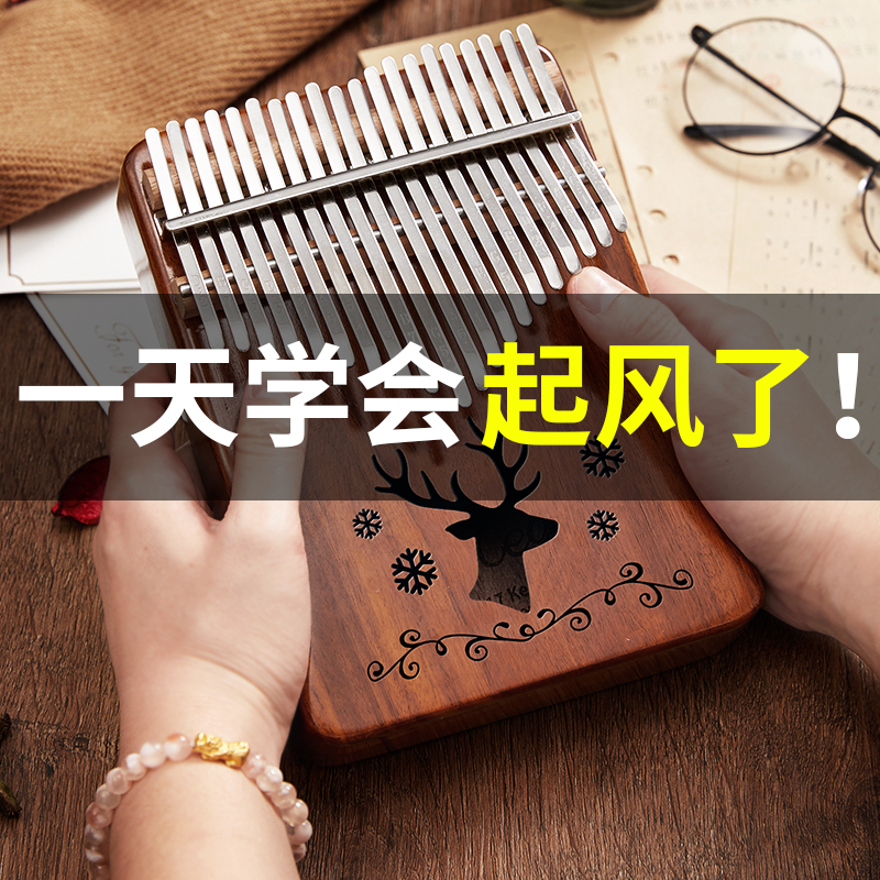 カリンバ 親指ピアノ 17 音 本物 初心者 入門 親指ピアノ 子供楽器 小さい 21 音 女の子