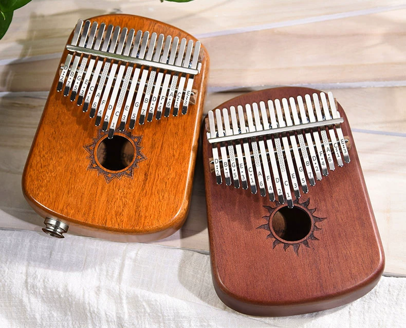 Byla Barry Kalimbaqin ngón tay cái piano 17 giai điệu kalimba nhạc cụ thẻ bạch huyết người mới bắt đầu piano ngón tay - Nhạc cụ phương Tây