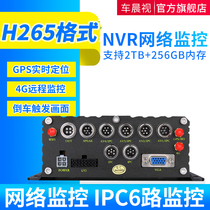 NVR network high-definition 1080P6 road IPC hard disk video recorder van 4G remote gps positioning on-board video recorder