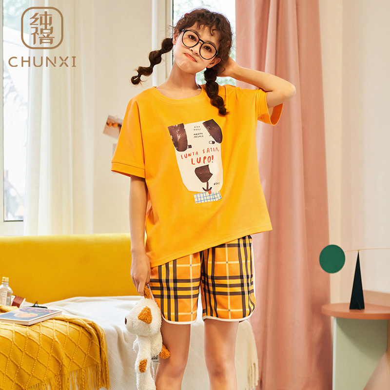 Tinh khiết Jubilee Pyjama Ladies Summer bông Shorts ngọt dễ thương Hàn Quốc Edition có thể được bên ngoài mòn trong một bộ đồ nhà mùa hè.