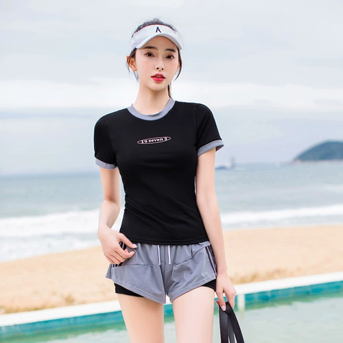 Модный купальник, спортивный поддерживающий комплект для школьников, коллекция 2023, по фигуре