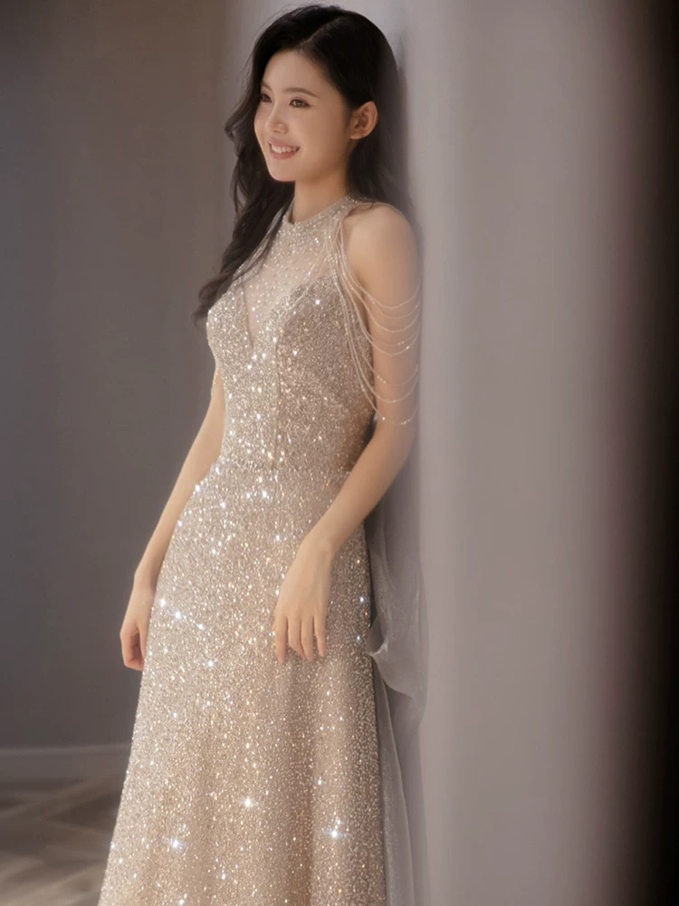 Elite evening dress, high-quality style