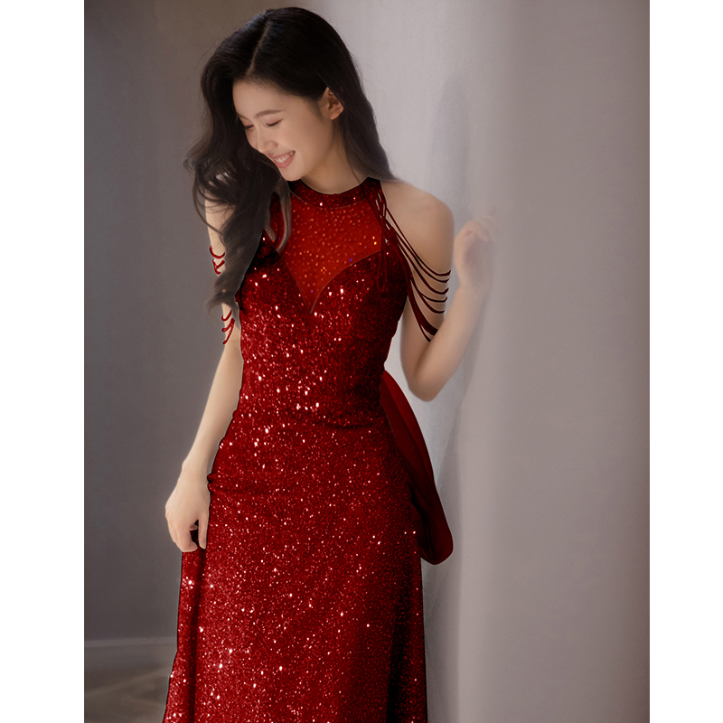  L+Burgundy nail sequins, cloth  