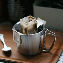 Stainless steel folding handle cup folding coffee cup new creative stainless steel folding water glass